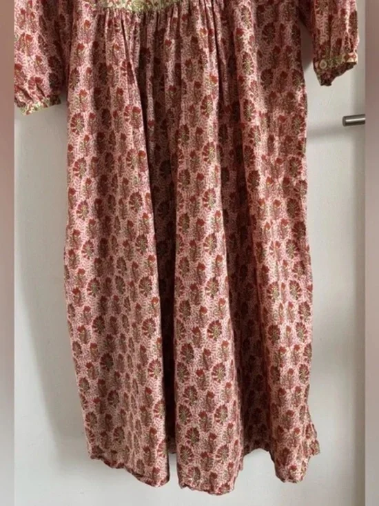 Zara | Floral Button Down "The Rosie" Boho Maxi Lightweight Dress M - Picture 12 of 13